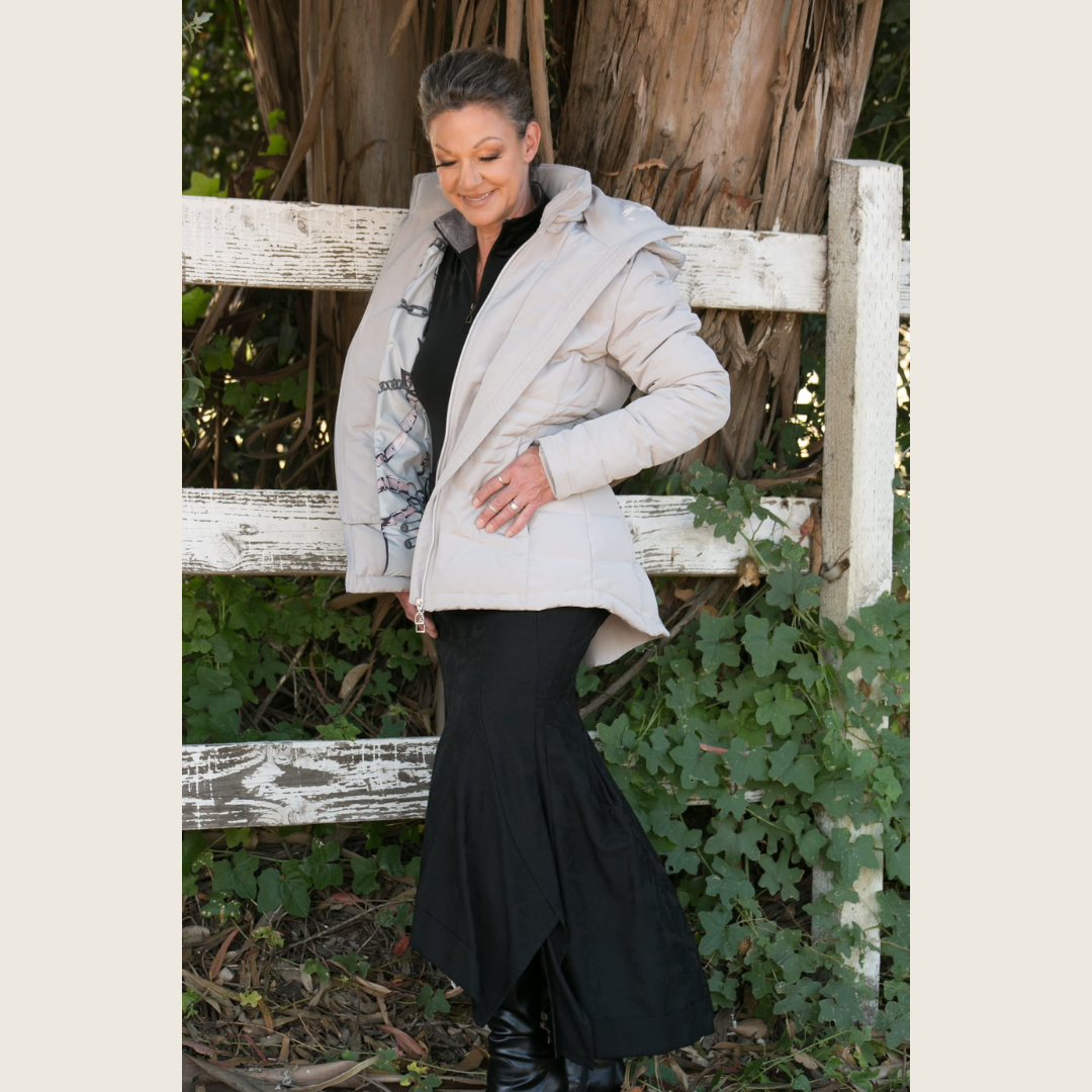 Dressage Queen Dream - Grey Duck Down Riding Jacket