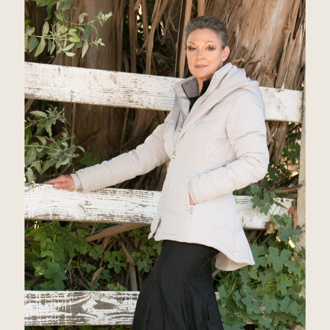 Dressage Queen Dream - Grey Duck Down Riding Jacket