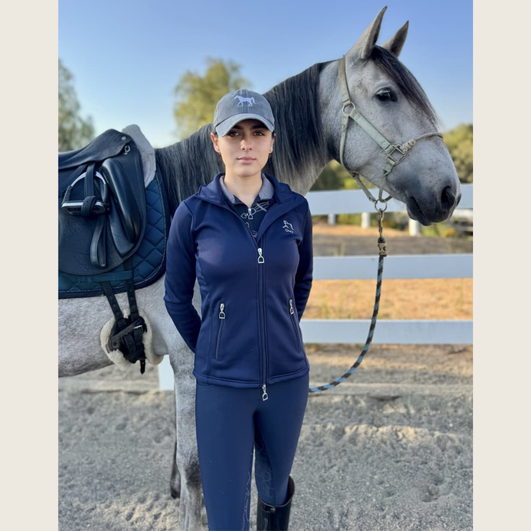 Dressage Queen Dream - Navy Velvet-lined Jacket