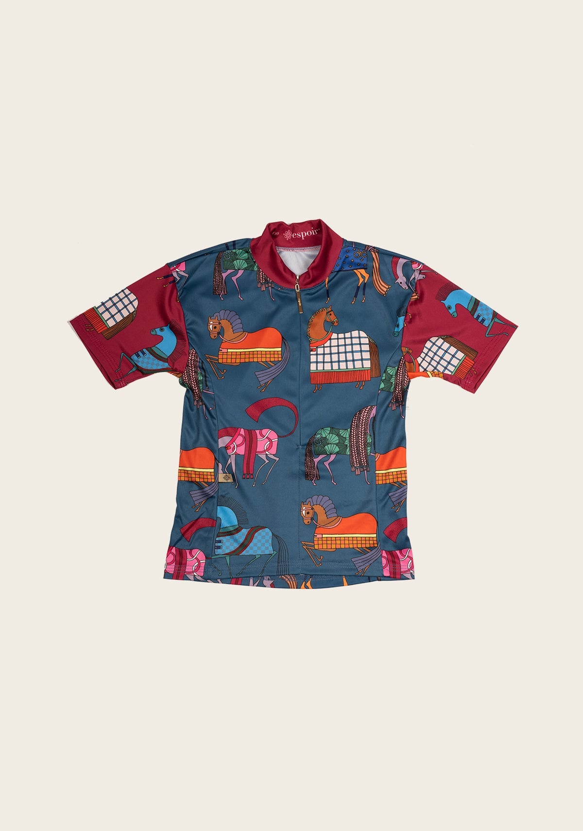 Espoir - Fun in the Barn on Harbor Blue Children's Short Sleeve Shirt