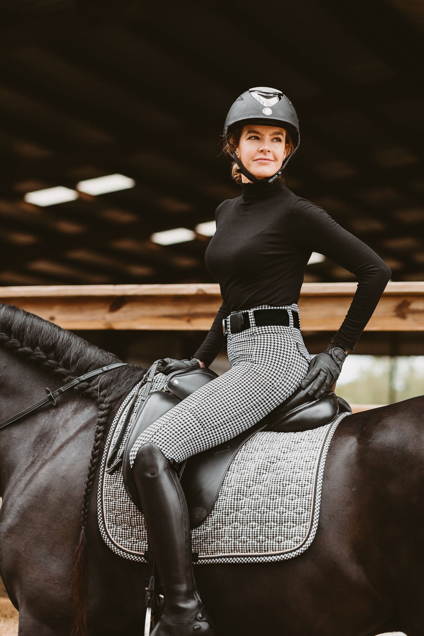 Canter Culture - Athletic Breech - Houndstooth