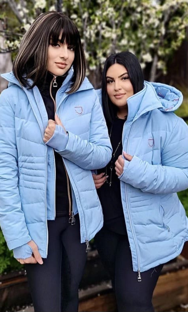 Dressage Queen Dream - Ice Blue Duck Down Riding Jacket