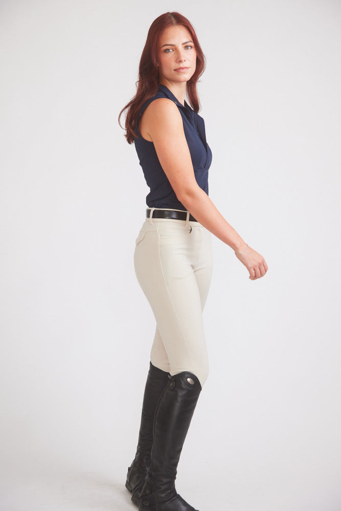 Solid Citizen Equestrian | Cameron | Sleeveless Zip Riding Top | Deep Navy
