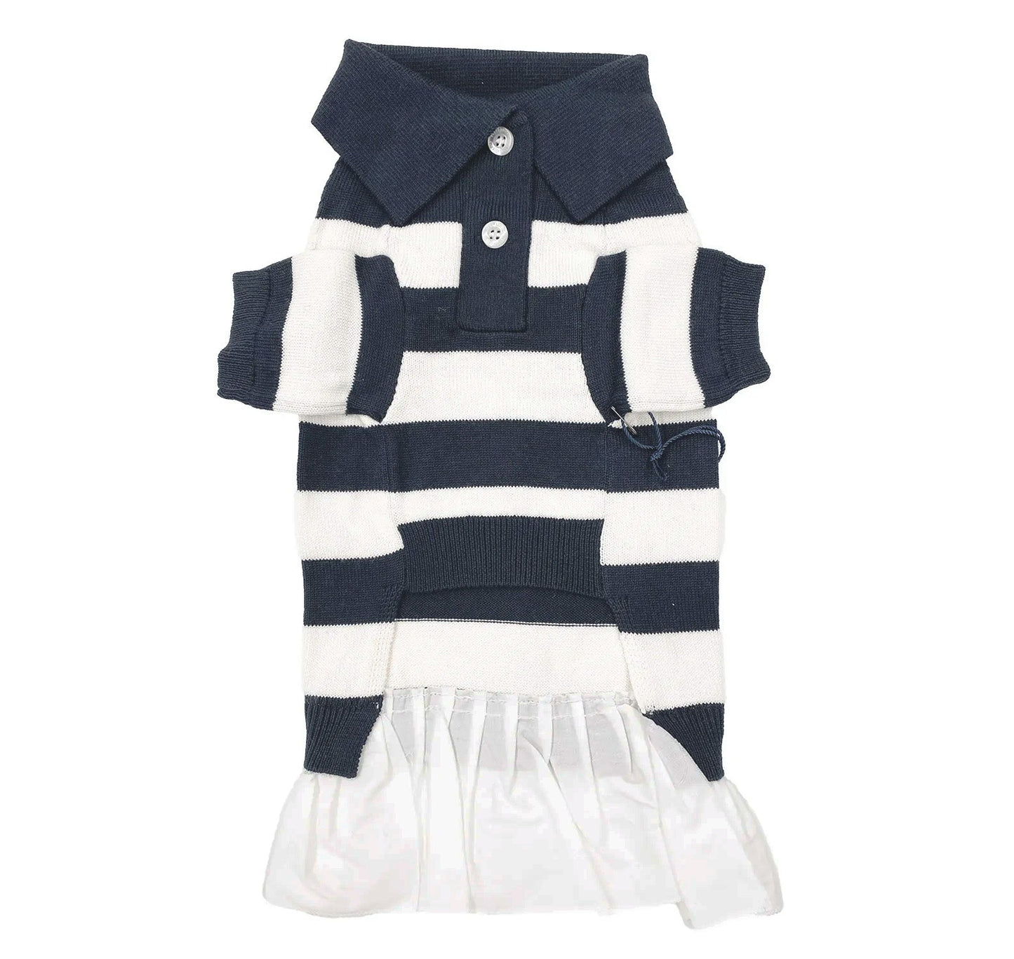 BESPOKE PAWS - ‘Gladys’ Cashmere blend Polo Dress