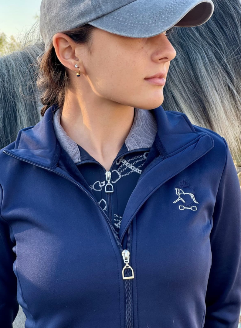 Dressage Queen Dream - Navy Velvet-lined Jacket