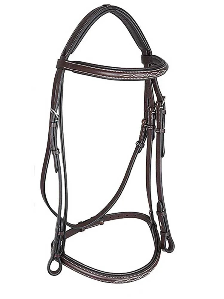 Grewal Equestrian - Spanish Bay Round Raised Hunter Bridle