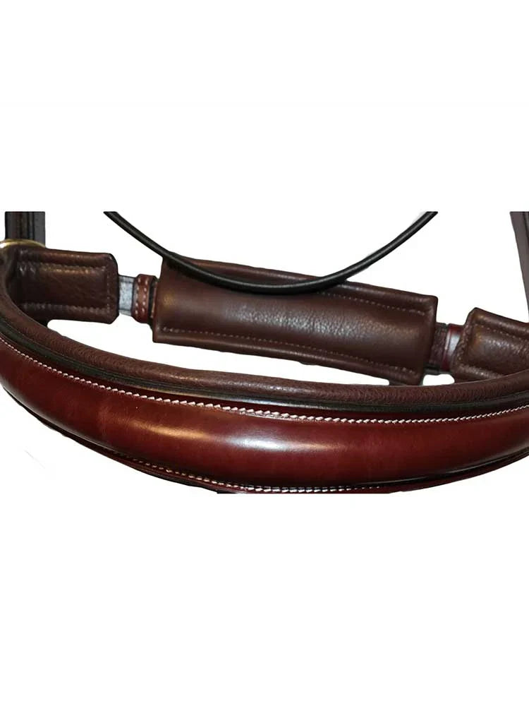 Grewal Equestrian - Quail Hollow Round Raised Snaffle Bridle