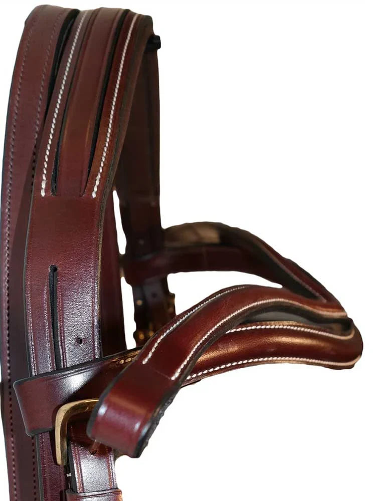 Grewal Equestrian - Quail Hollow Round Raised Snaffle Bridle
