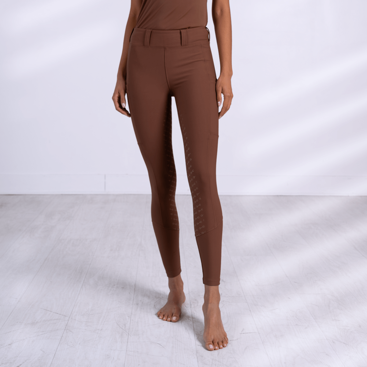 Uniqcorn Exceptionnel Hybrid Equestrian Breeches "Caramelized" - Full Seat