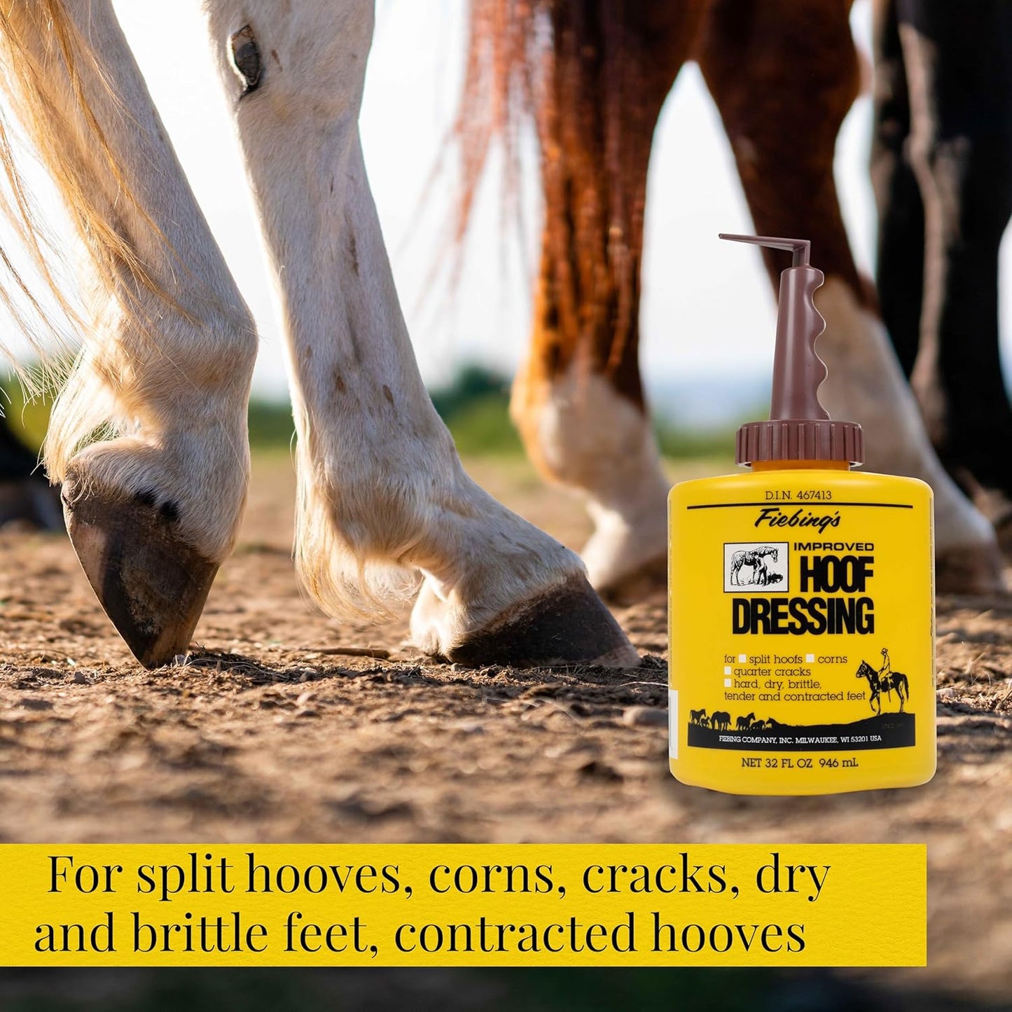 Fiebing's Hoof Dressing Treat Horse Hooves and Brittle Feet 32 oz.