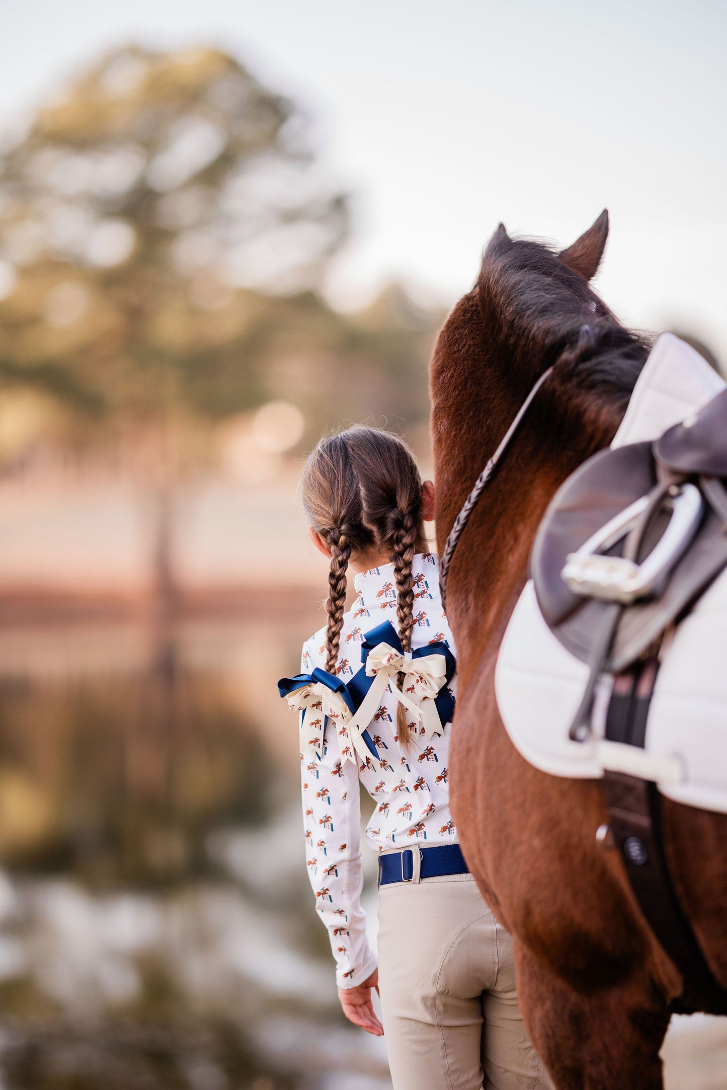 The Proper Fox - Equestrian Horse Show Bow - Jumping Horse Pattern