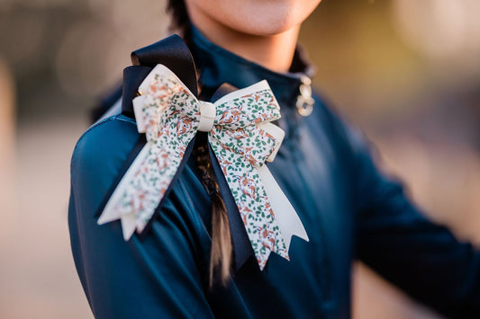 The Proper Fox - Equestrian Horse Show Bow - Fox Pattern