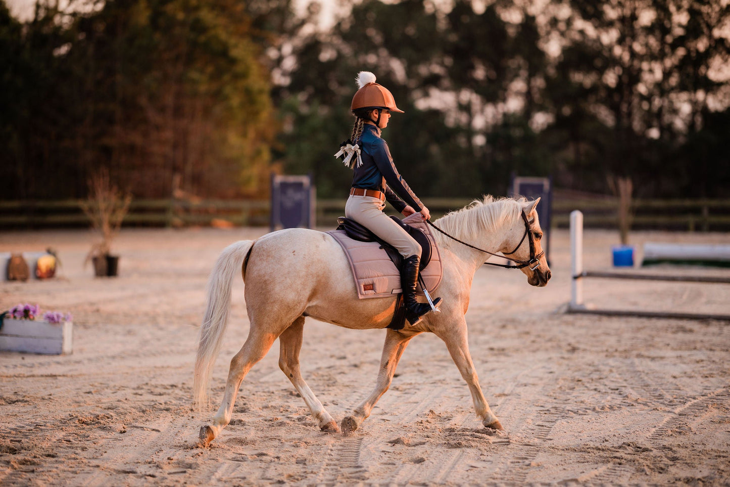 The Proper Fox - Equestrian Horse Show Bow - Fox Pattern