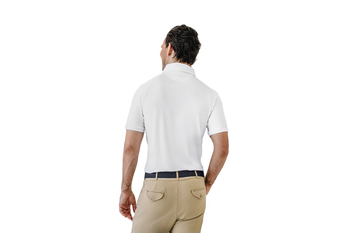 Ovation - Men's Classic Short Sleeve Polo Show Shirt - White