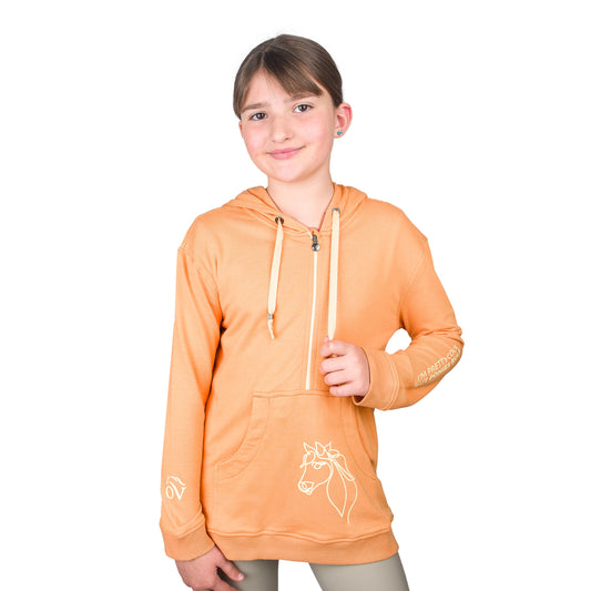 Ovation - Kids' Horses Keep Me Stable Hoodie - Muted Safron