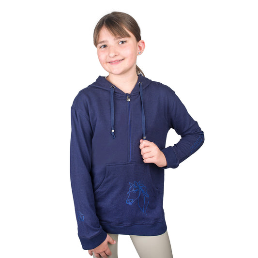 Ovation - Kids' Horses Keep Me Stable Hoodie - Navy