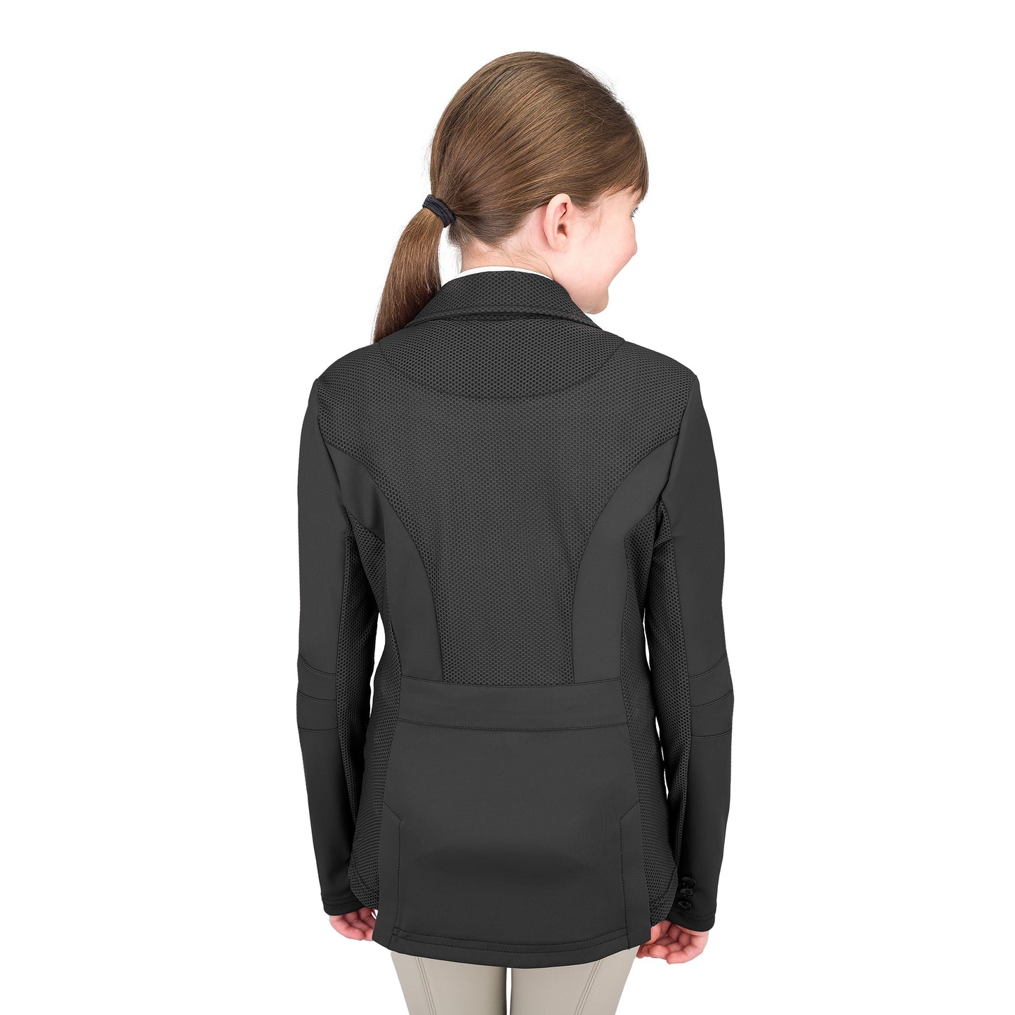 Ovation - Kids' Mesh Hybrid Show Coat - Black