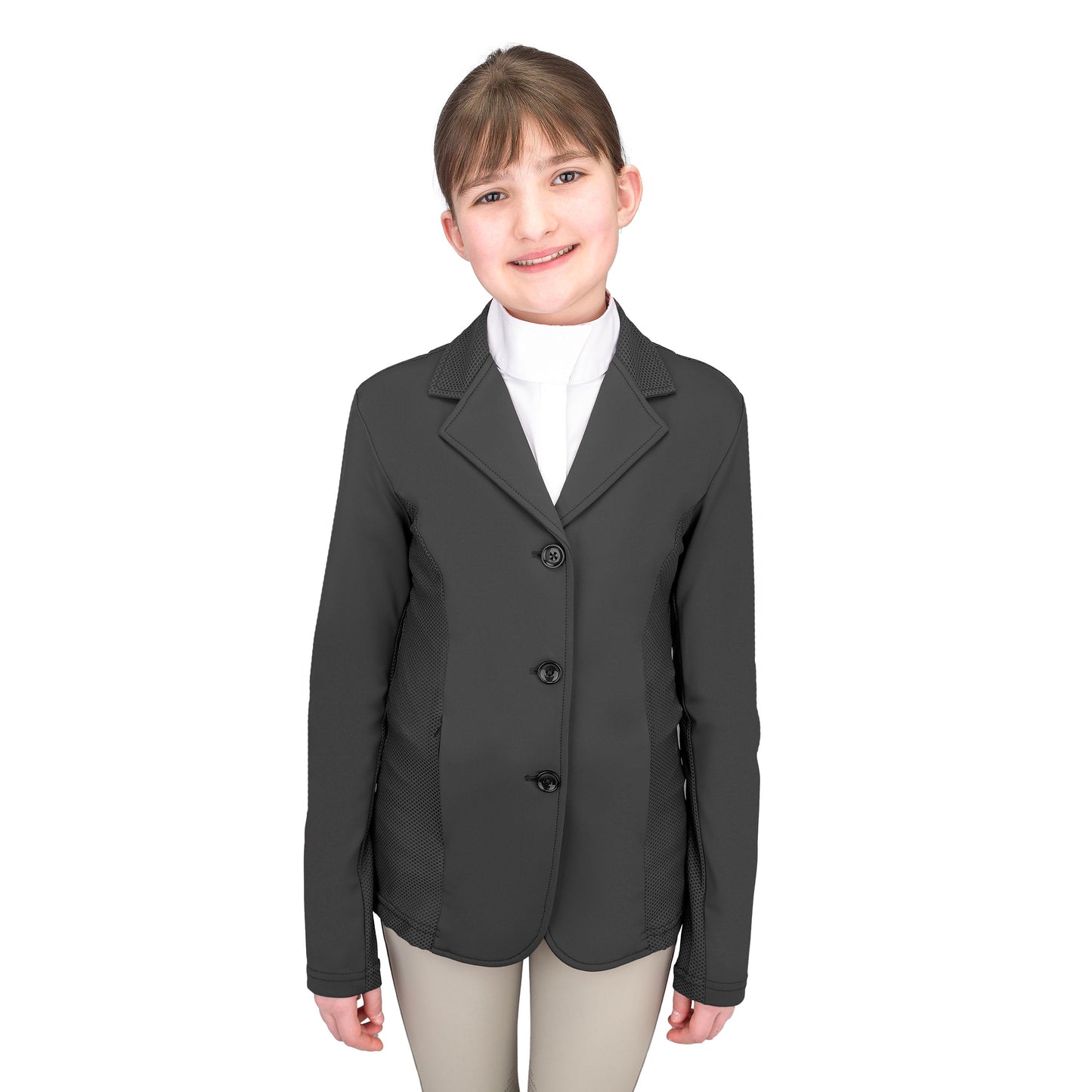 Ovation - Kids' Mesh Hybrid Show Coat - Black