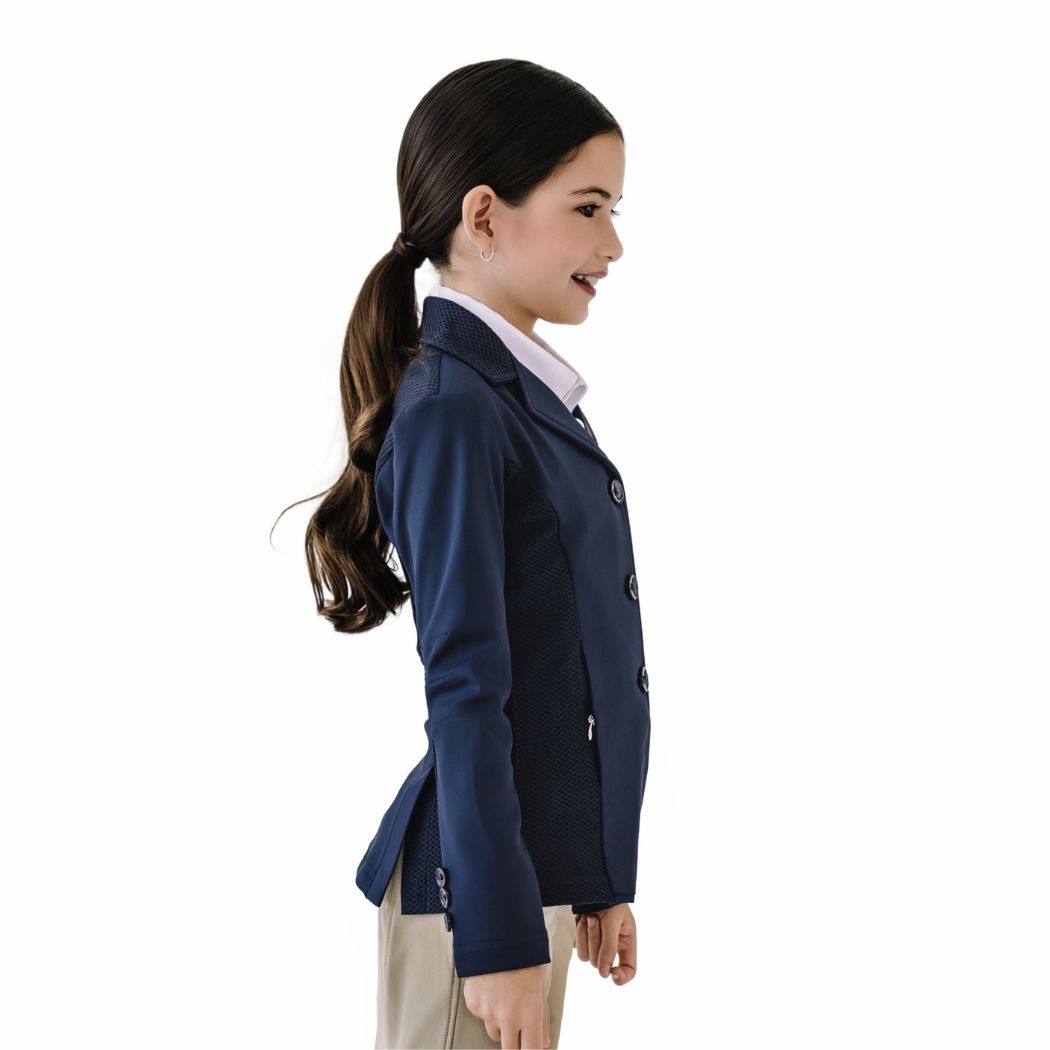Ovation - Kids' Mesh Hybrid Show Coat - Navy