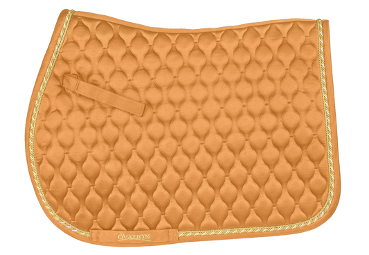Ovation - Quilted Satin All-Purpose Saddle Pad - Muted Safron