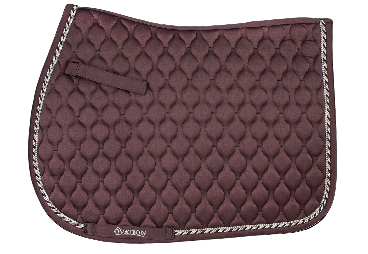 Ovation - Quilted Satin All-Purpose Saddle Pad - Deepest Plum