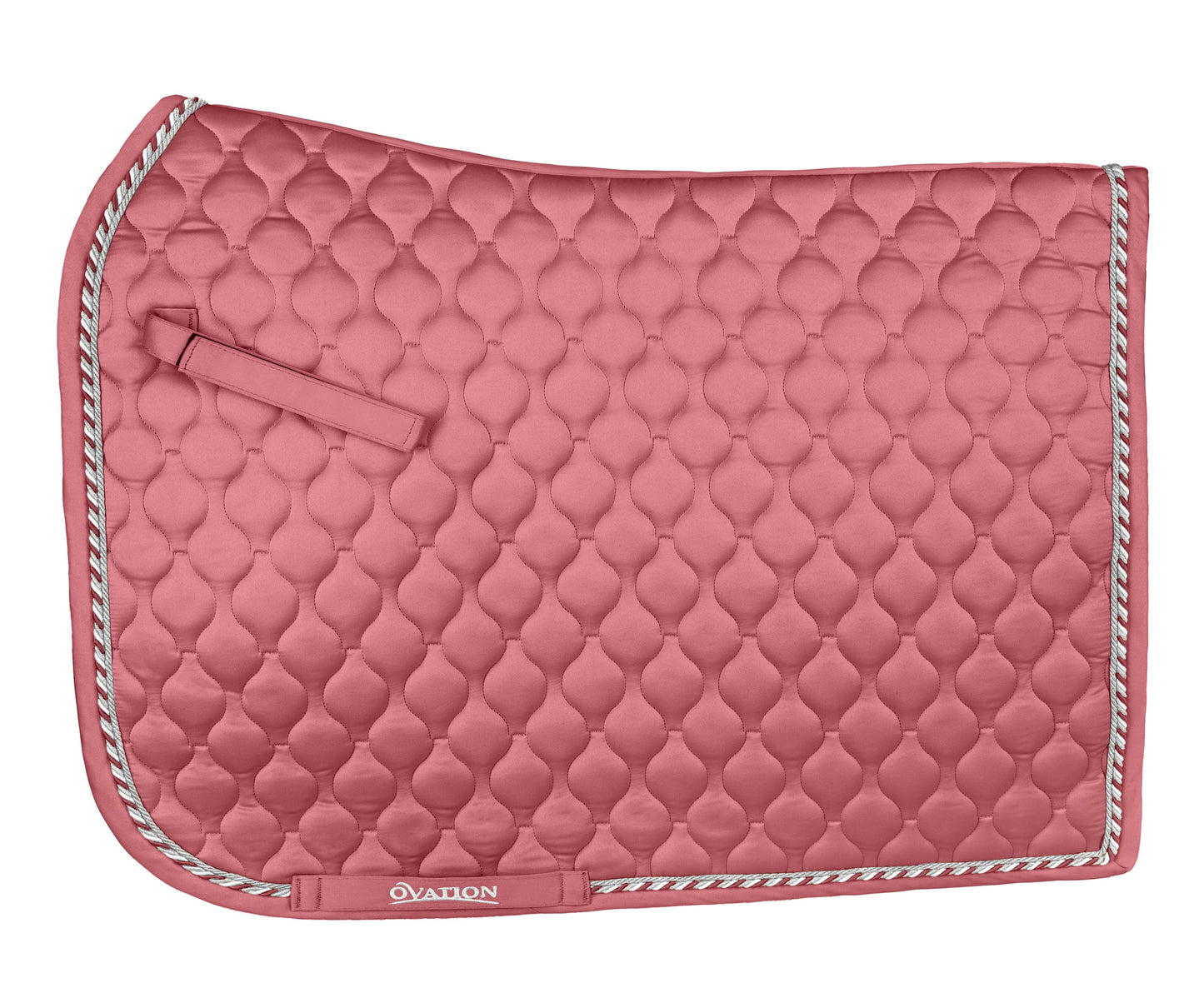 Ovation - Quilted Satin Dressage Saddle Pad - Muted Clay