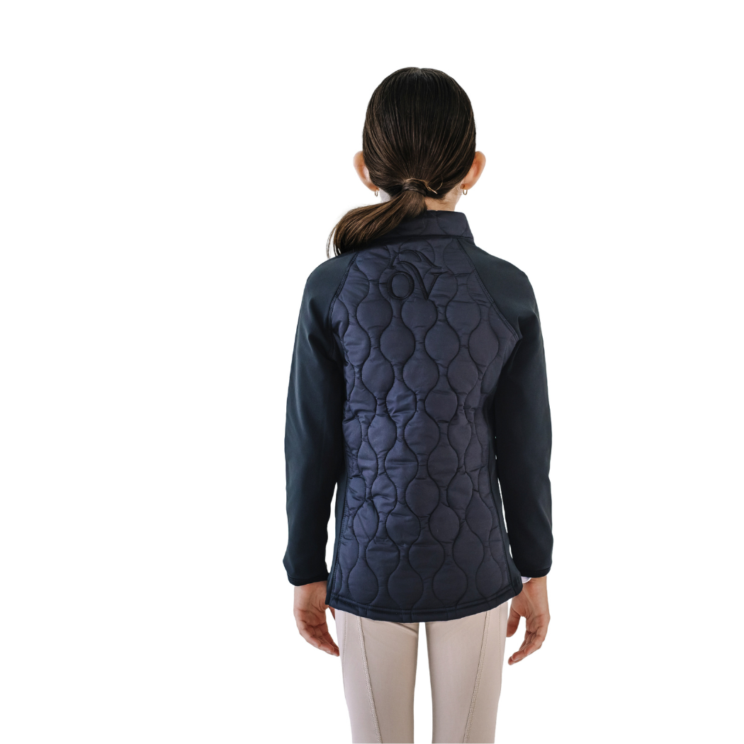 Ovation - Kids' Quilted Hybrid Puffer Jacket - Black
