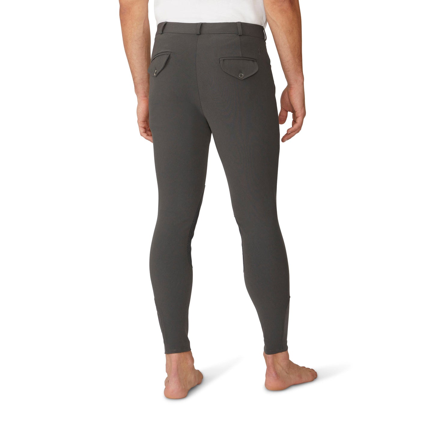 Ovation - Men's EuroWEAVE™ DX Suede Knee Patch Breech - Charcoal