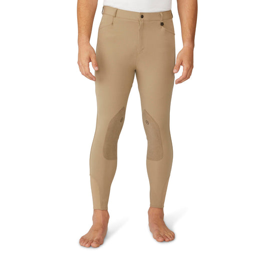 Ovation - Men's EuroWEAVE™ DX Suede Knee Patch Breech - Light Tan