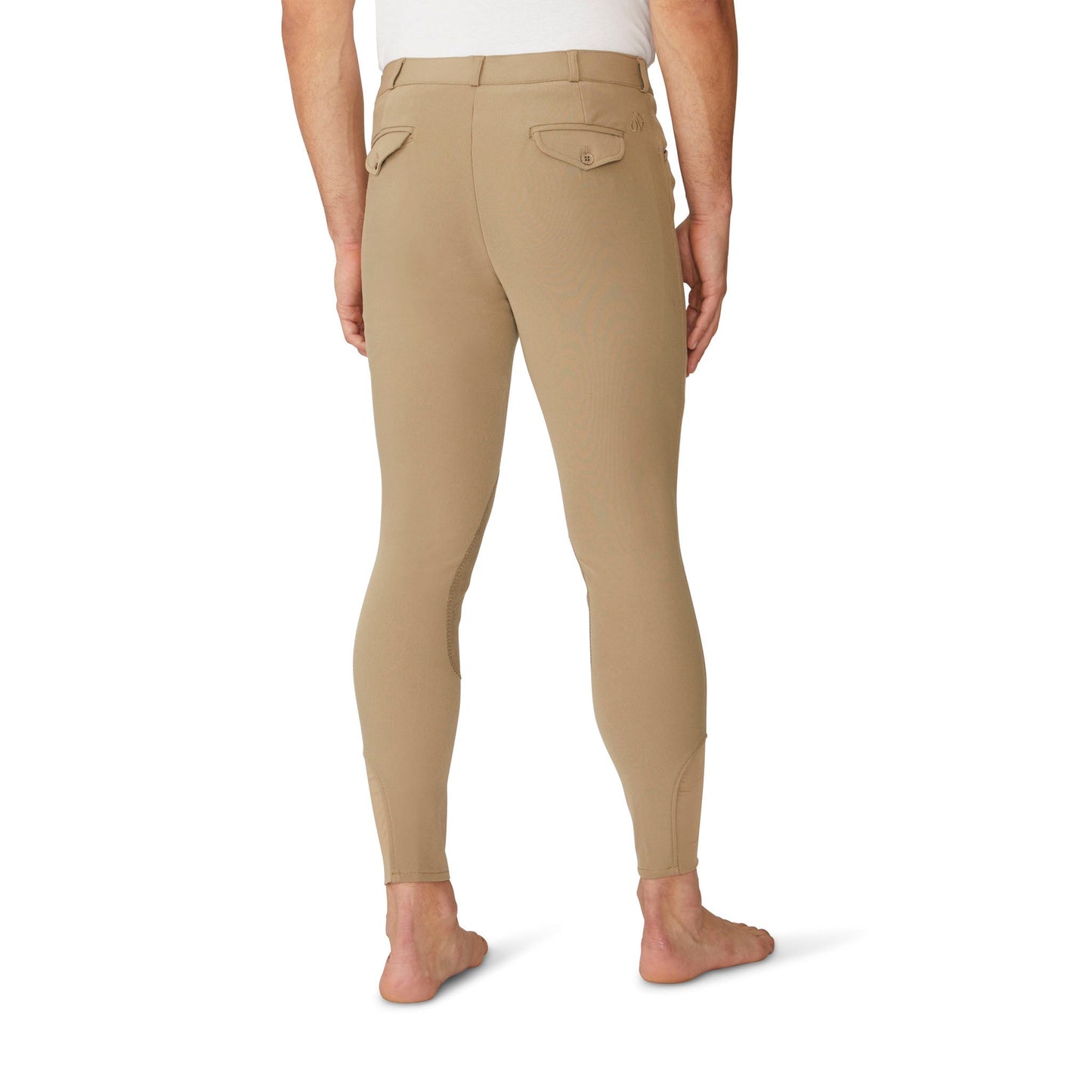 Ovation - Men's EuroWEAVE™ DX Suede Knee Patch Breech - Light Tan