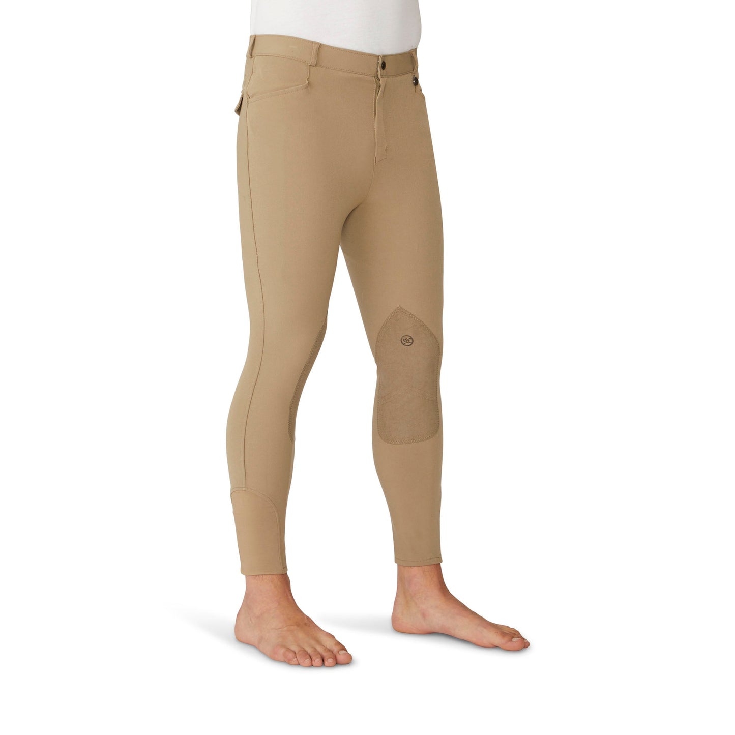 Ovation - Men's EuroWEAVE™ DX Suede Knee Patch Breech - Light Tan