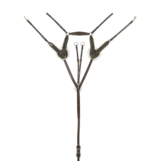 Ovation - Elite 5-Point Sheepskin Padded Breastplate w/ Running Attachment