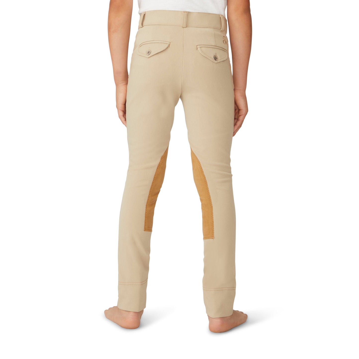 Ovation - Boy's EuroWEAVE™ DX Suede Knee Patch Jod - Classic Show Tan