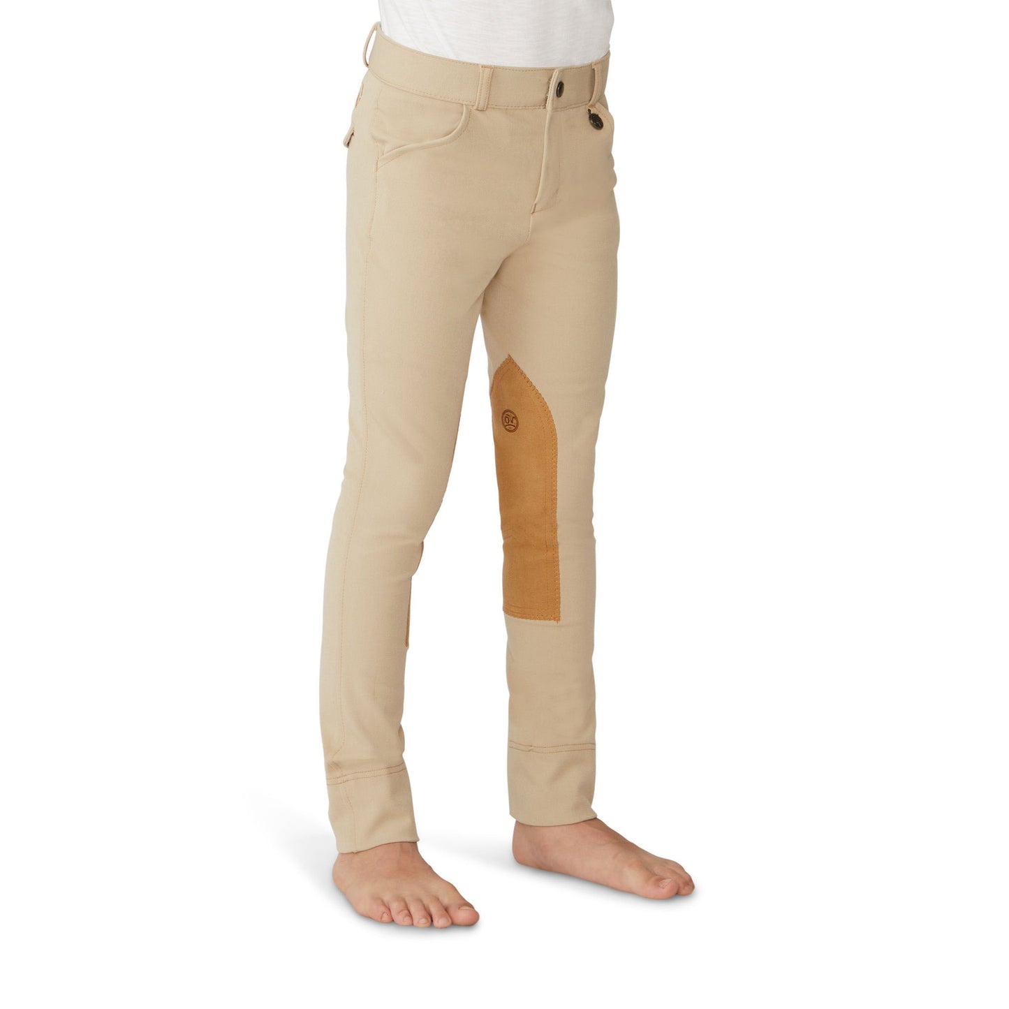 Ovation - Boy's EuroWEAVE™ DX Suede Knee Patch Jod - Classic Show Tan