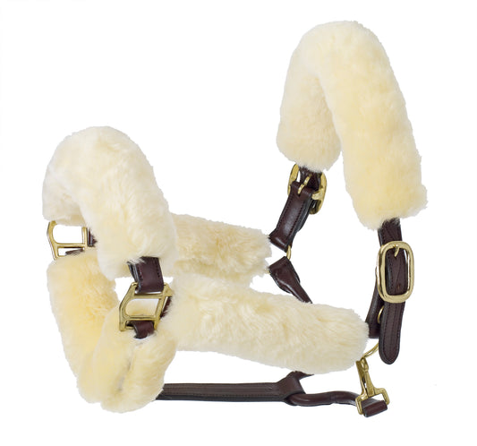Ovation - Europa Sheepskin 6-Piece Halter Set - Cream