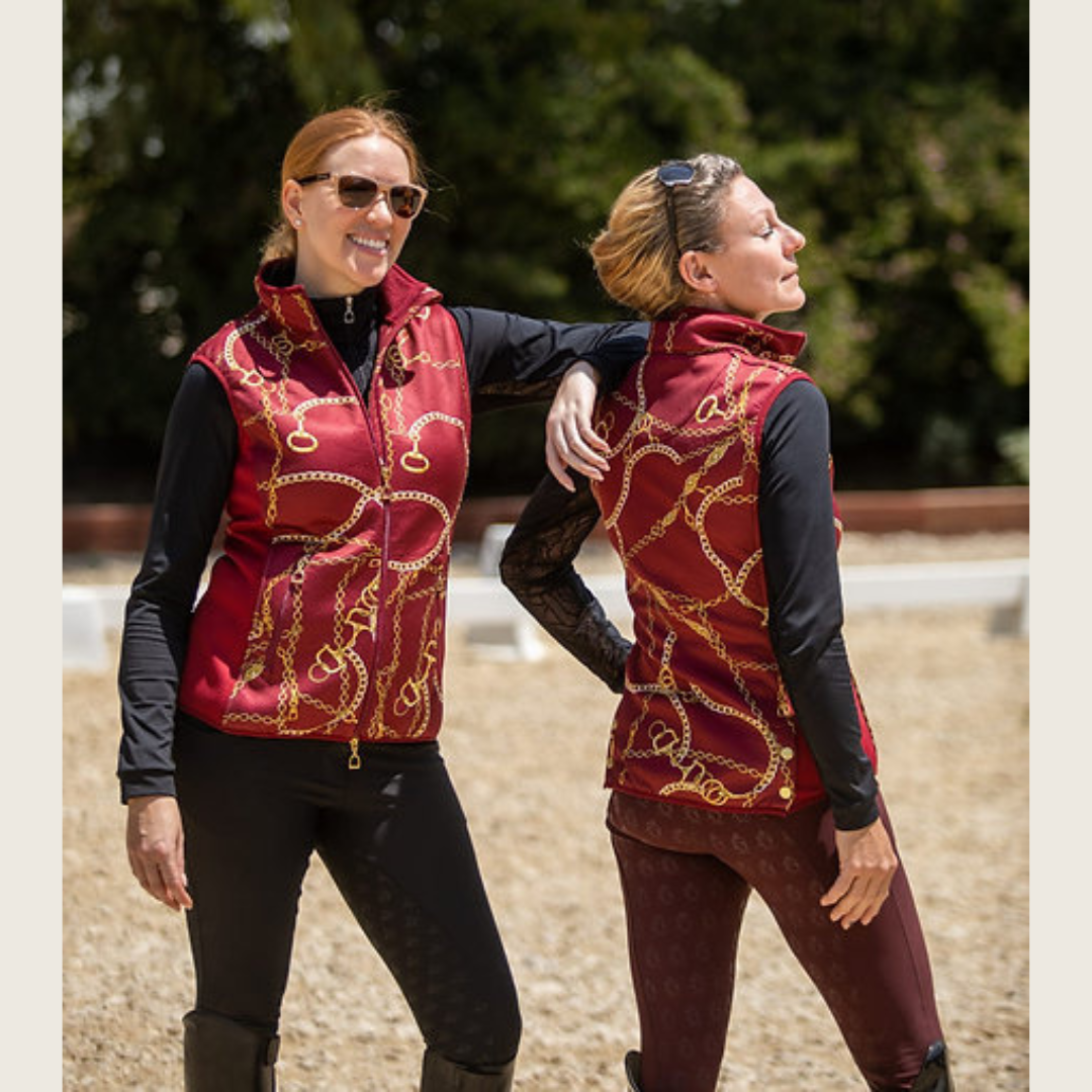 Dressage Queen Dream - Burgundy Print Vest