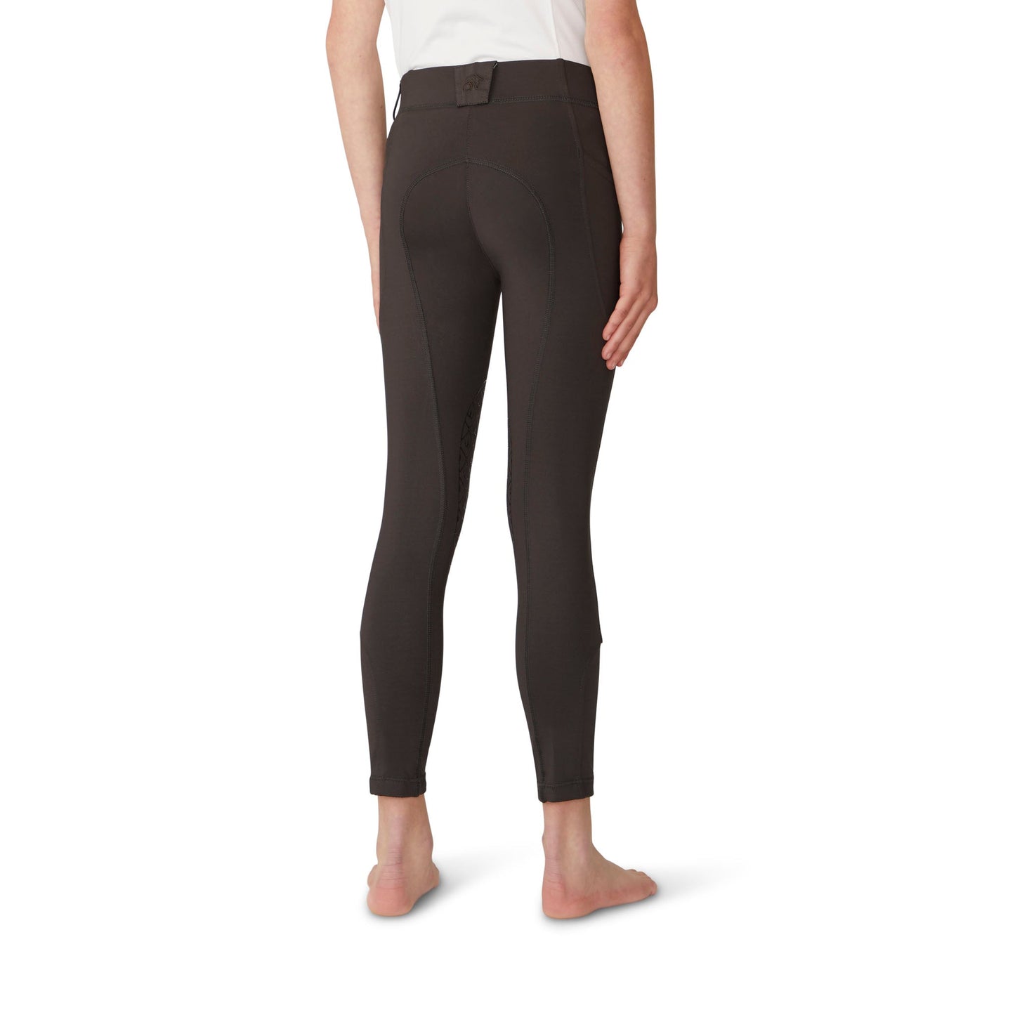 Ovation - Kids' Aerowick Pull On Silicone Knee Patch Breech - Charcoal