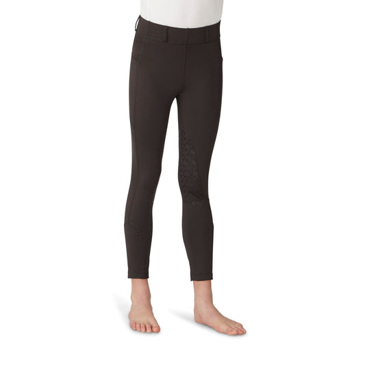 Ovation - Kids' Aerowick Pull On Silicone Knee Patch Breech - Charcoal