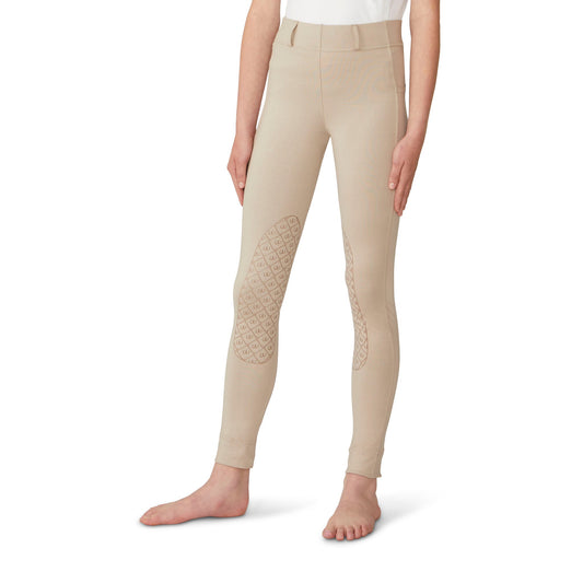 Ovation - Kids' AeroWick Pull on Silicone Knee Patch Jod - Neutral Beige
