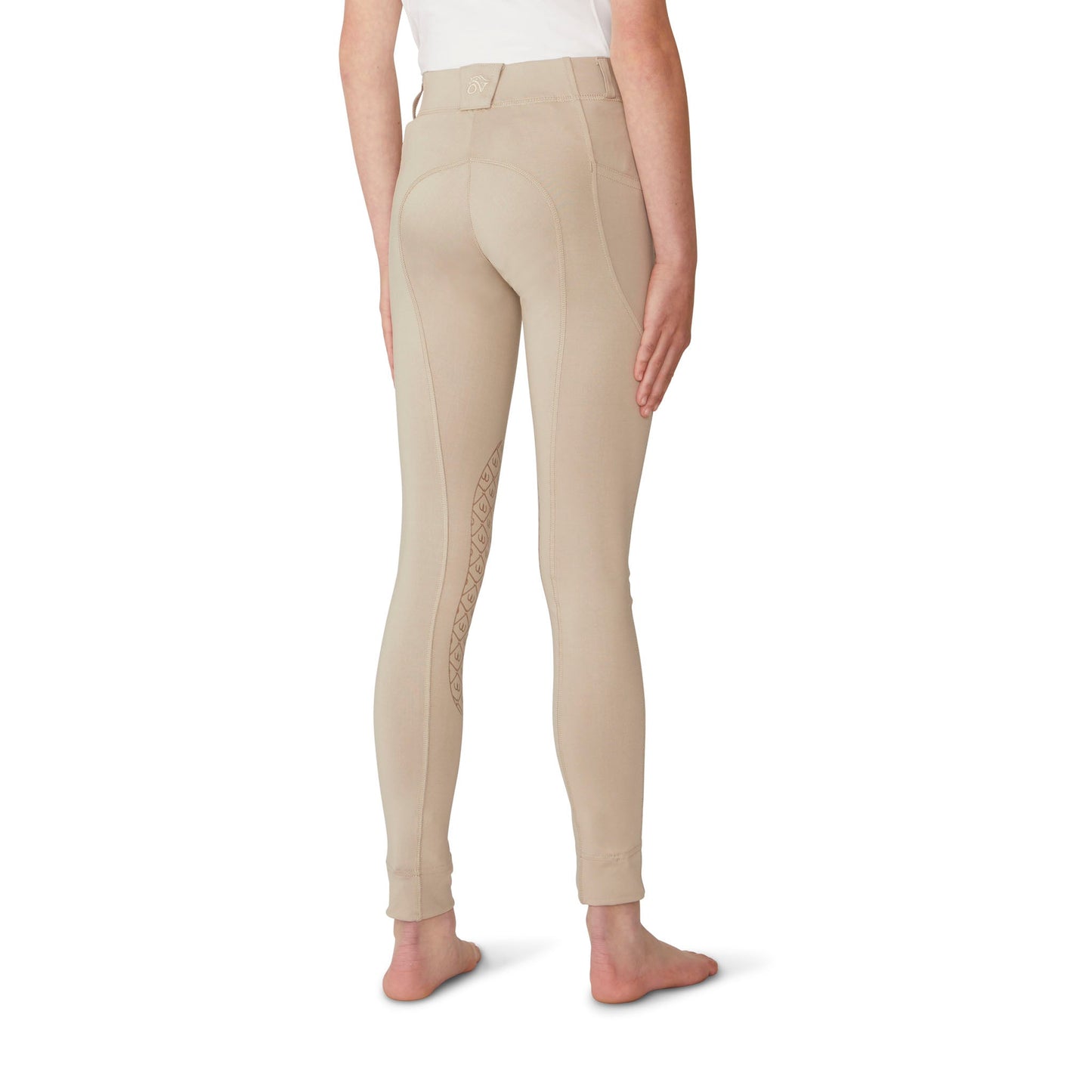 Ovation - Kids' AeroWick Pull on Silicone Knee Patch Jod - Neutral Beige