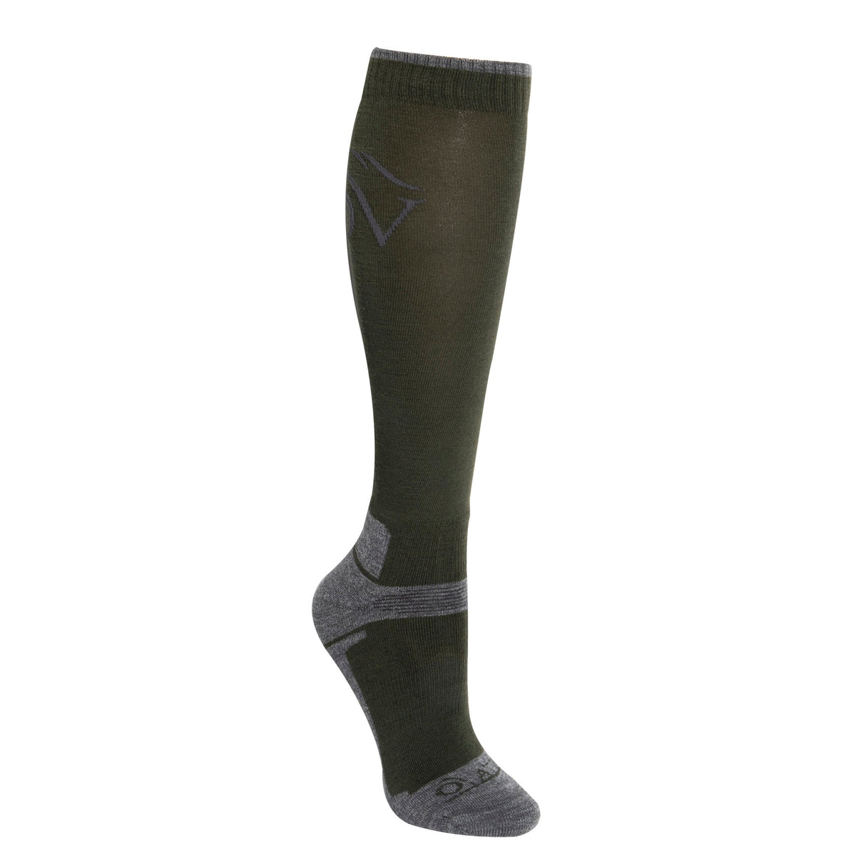 Ovation - Tech Merino Wool Knee High Socks-Olive/Grey