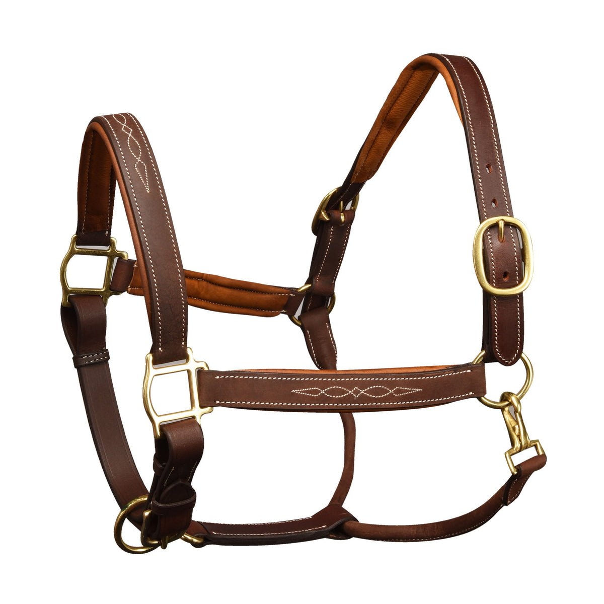Ovation - Richtan Luxury Padded Halter - Brown/Tan