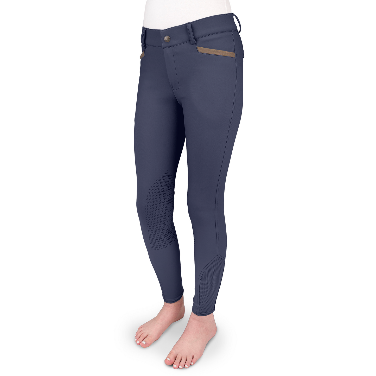 Ovation - Kids' Dynamic Knee Patch Breech - Navy