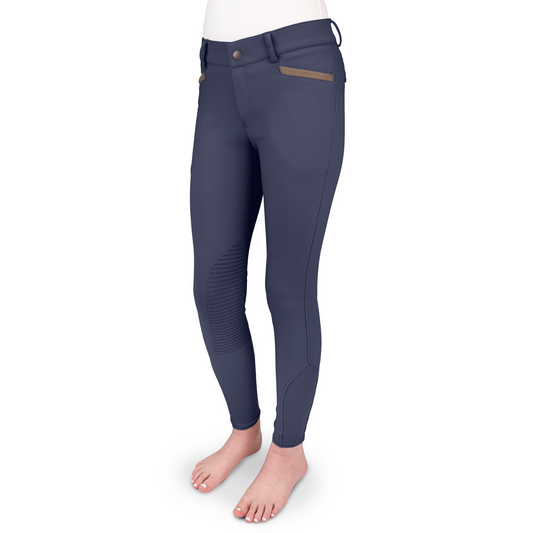 Ovation - Kids' Dynamic Knee Patch Breech - Navy