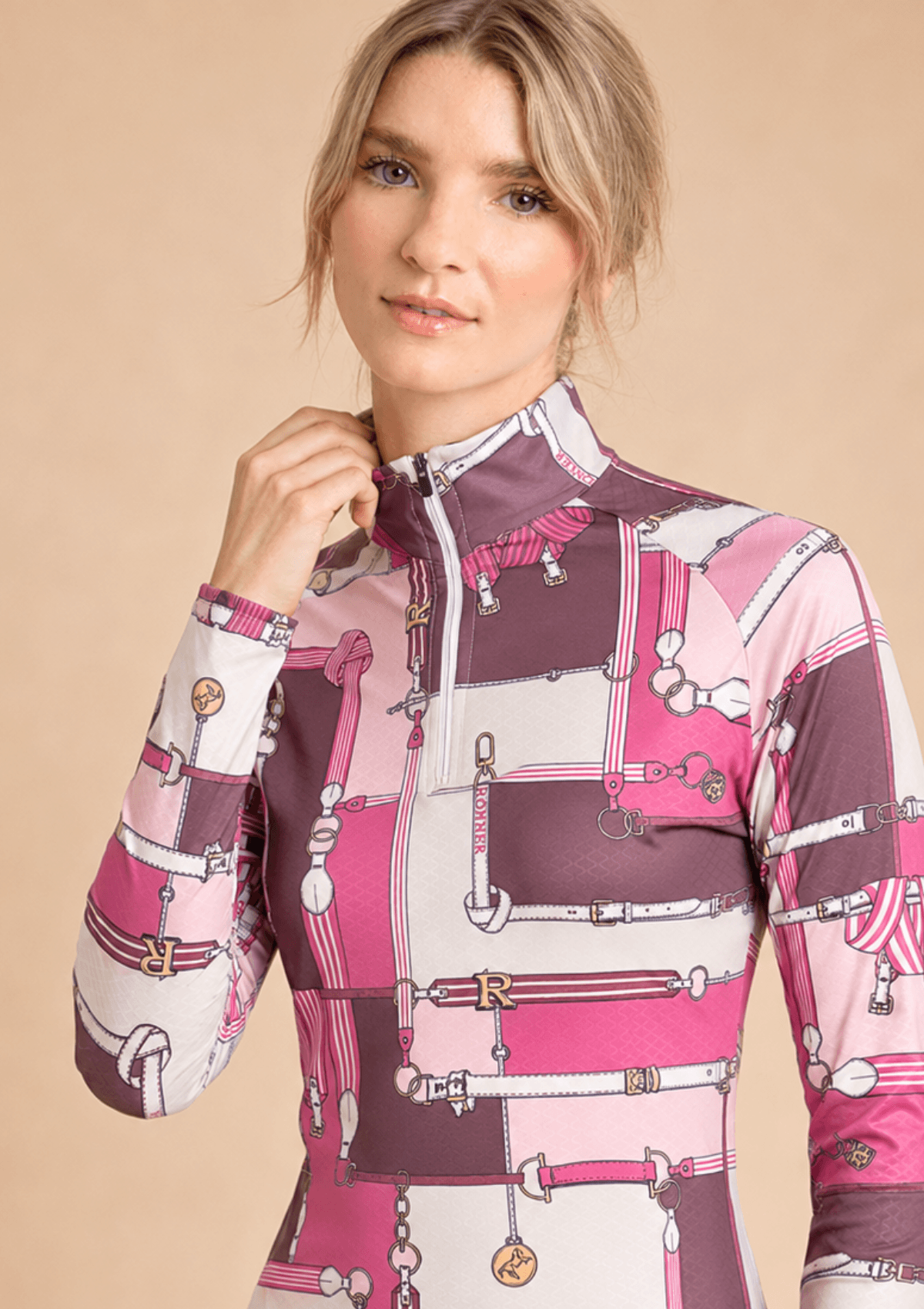 Rönner | Harmony Midlayer – Jubilea Print - Blush – Long Sleeve