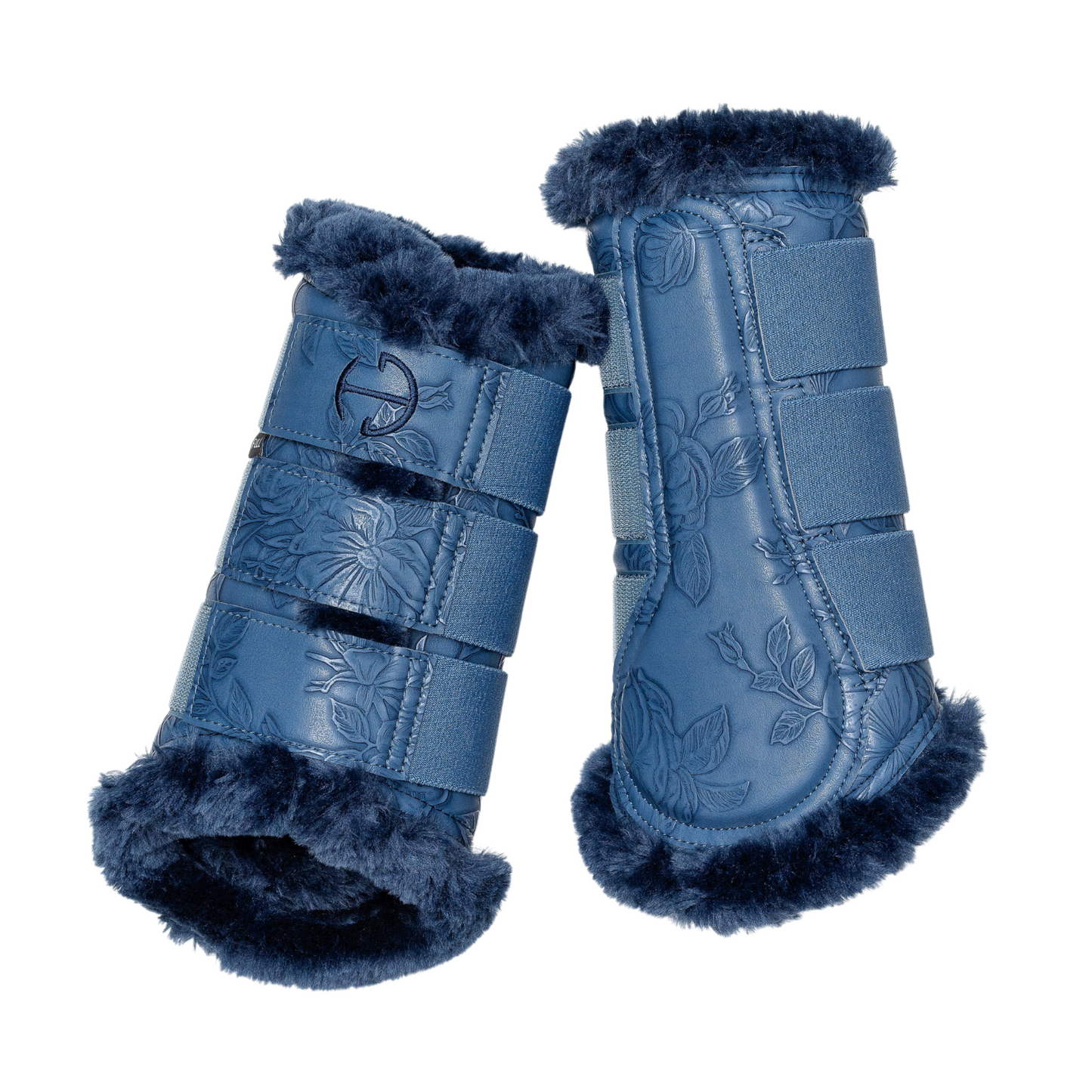 Halter Ego - Romance Collection Brushing Boots - Prussian Blue