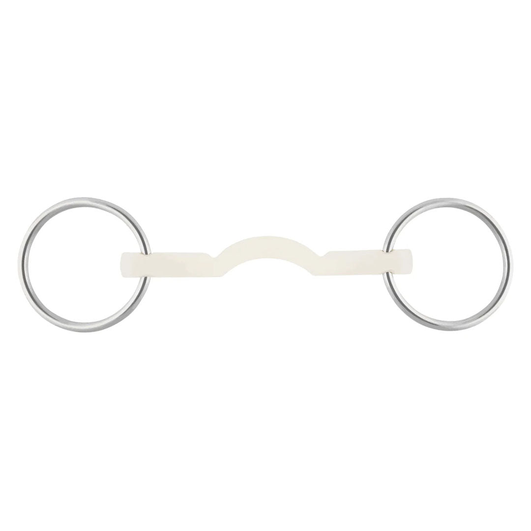 Herm Sprenger Nathe Mullen Mouth Bit With Port - Loose Ring 5 1/4" -  Normal