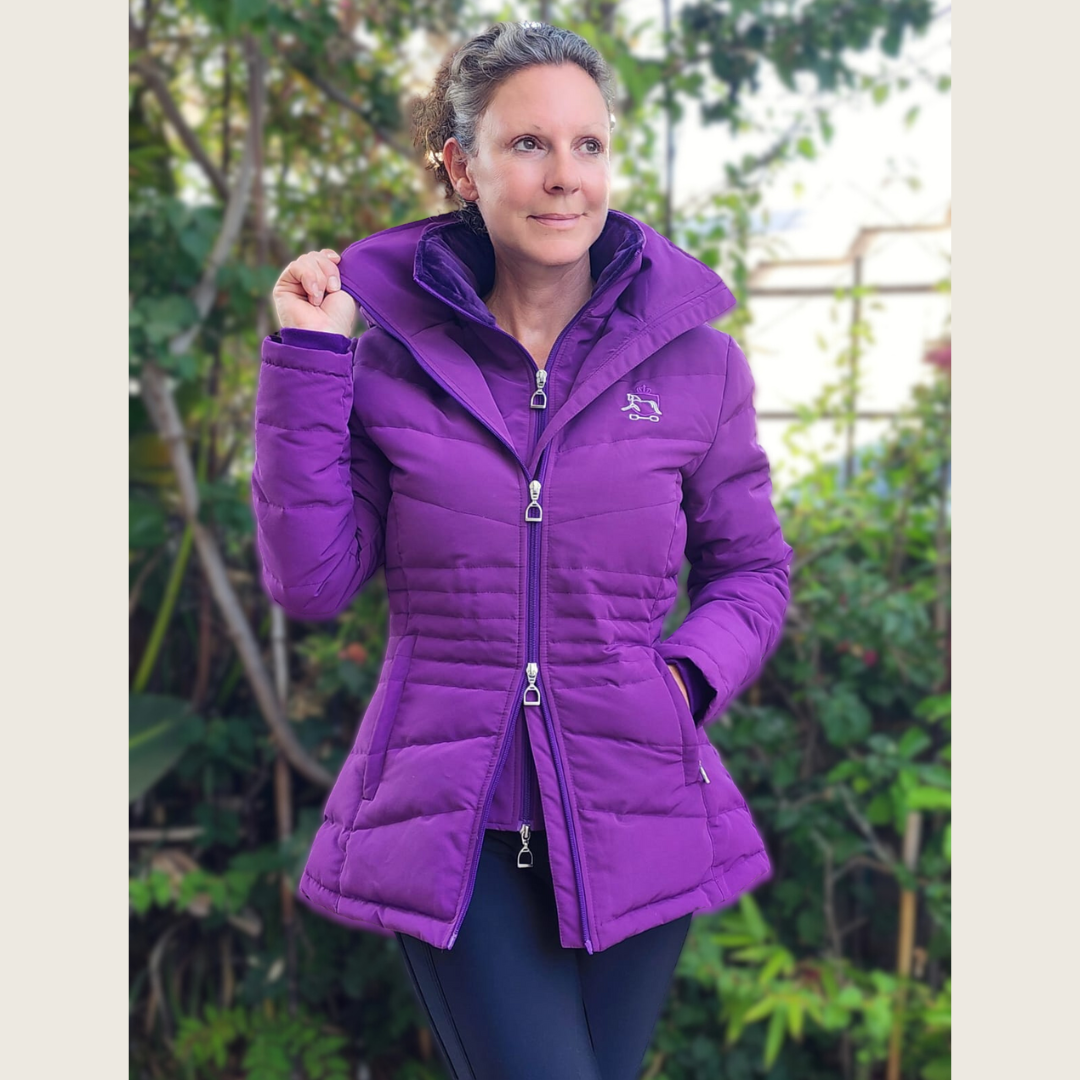 Dressage Queen Dream - Purple Duck Down Riding Jacket
