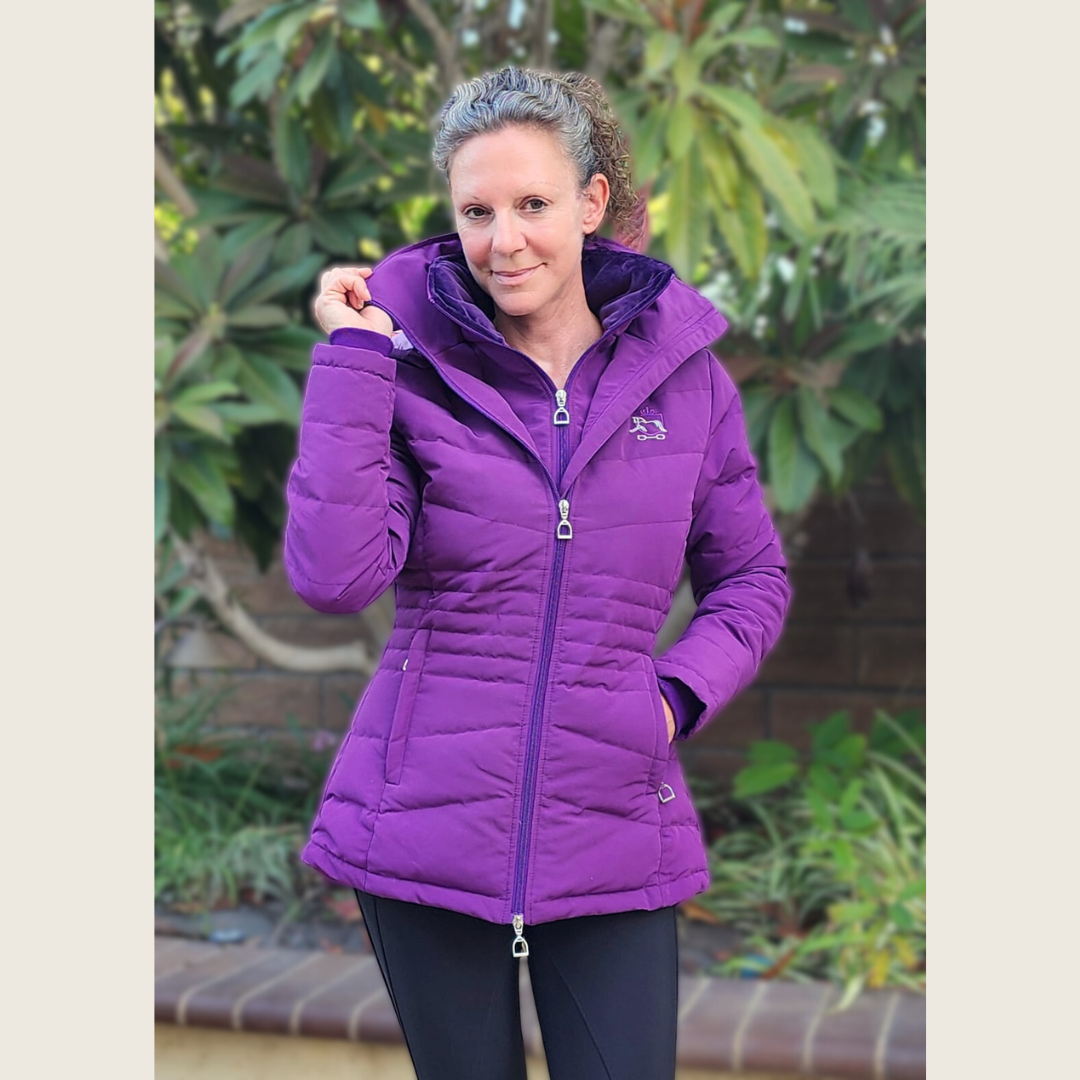 Dressage Queen Dream - Purple Duck Down Riding Jacket
