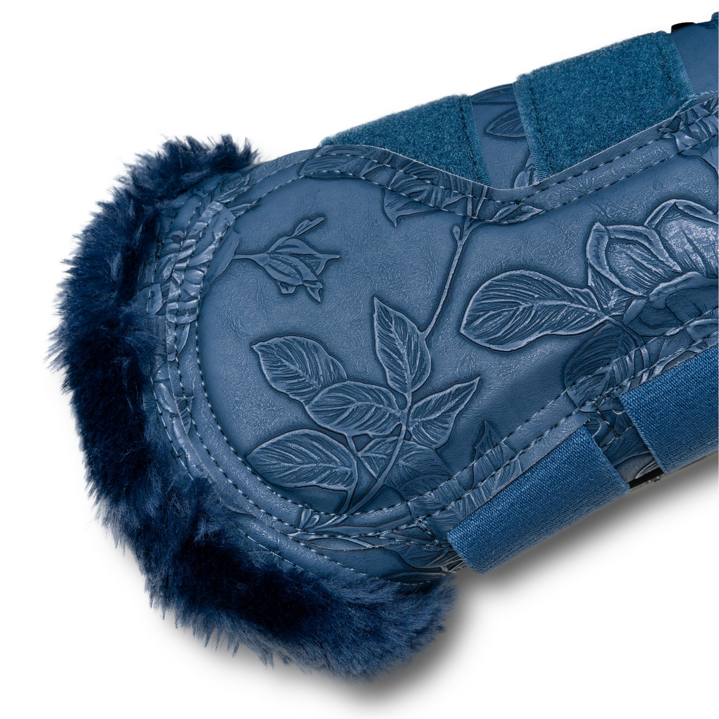 Halter Ego - Romance Collection Brushing Boots - Prussian Blue
